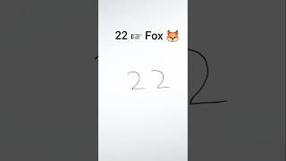 How to draw Fox 🦊  Fox Drawing  Animal Drawing  chobiaka drawing art drawing4kids [upl. by Anauj200]