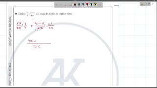 4MA11H2023OctQ11Algebraic manipulations [upl. by Rickert]