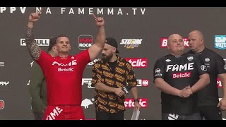 Guzik vs Adam Security  Media trening i ważenie  Fame MMA Reborn [upl. by Persas337]