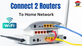 How to connect 2 routers on one home network 2023 connecting two router to same network 2023 [upl. by Nibur]