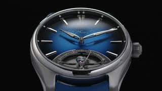 H Moser amp Cie Pioneer Retrograde Seconds Reference 32501200 [upl. by Enylorac607]