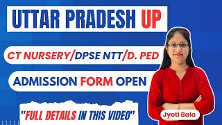 UP NTT DPSE 2 Year Course Admission Form OpenDPSE Course 2 YearGursehaj Coaching Classes [upl. by Dodwell]