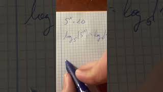 Ecuación utilizando logaritmos logaritmo math algebraicamente matematica algebra de0amates [upl. by Tiebout]