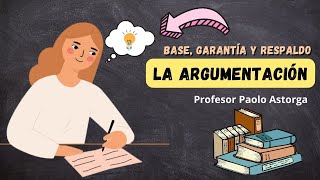 LA ARGUMENTACIÓN base garantía y respaldo explicadas con EJEMPLOS [upl. by Irrehc]