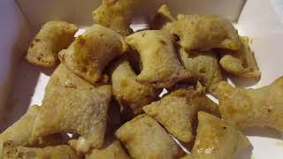 Michelinas Four Meat Pizza Snack Rolls Dollar Tree Item [upl. by Risley]