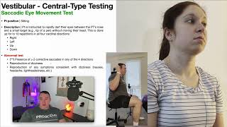 Saccadic Eye Movement Test 👀  Central Deficit Testing [upl. by Tama445]