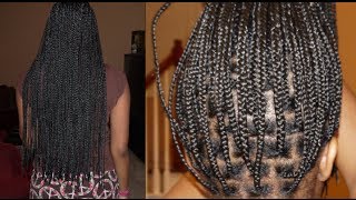 The Original Healthy No quotKnotsquot Box Braids Grow Hair Fast  No Breakage [upl. by Laresa]