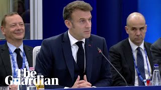 Macron likens Europe to a herbivore as he calls for it to take back control [upl. by Rhody]