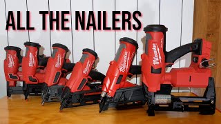 ALL Milwaukee M18 Nailers and Milwaukee M18 Staplers in One Video Is This the BEST Range of Nailers [upl. by Oleta]