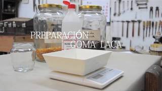 Preparación Goma Laca [upl. by Wauters]