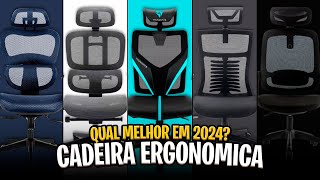 Qual CADEIRA ERGONÔMICA comprar em 2024 Top 5 do Ano ✅ [upl. by Asyal]