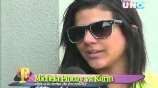 Faranduleros michela pincay vs karin [upl. by Joashus]