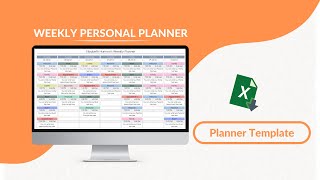 Weekly Personal Planner Excel Template [upl. by Seta111]