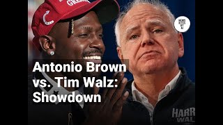 Antonio Brown Challenges Tim Walz to a Game [upl. by Kelby]