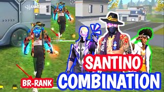 Santino ability test  BR RANK SANTINO CHARACTER COMBINATION  santino tips amp tricks [upl. by Anelleh]