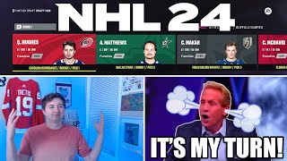 AI GM Makes Every Other Pick In This NHL 24 Fantasy Draft [upl. by Eleirbag968]