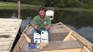 Aquatic Weed Control Using Herbicides to Control Filamentous Algae in Ponds [upl. by Ekalb]