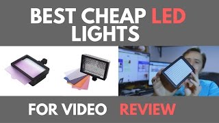 Best Cheap LED lights for DSLR cameras and videography ✔️ [upl. by Joanna]