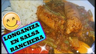 Longaniza en Salsa Ranchera CON SABOR A PUEBLO [upl. by Rambort]