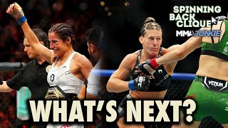 Did Raquel Pennington get ROBBED Is Julianna Peña vs Kayla Harrison Next  Spinning Back Clique [upl. by Awra]