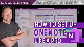 Setting Up OneNote For Note Taking  Windows OneNote Users [upl. by Haskel952]