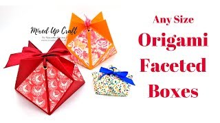 Origami Gift Box  Faceted Gift Box [upl. by Nyloc]