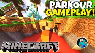 MINECRAFT 100 LEVELS PARKOUR GAMEPLAY 🎮  PART 2 [upl. by Naaman]