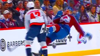 Martin Fehervary Hit on Casey Mittelstadt So Hard His Stick Broke  Avalanche vs Capitals Highlights [upl. by Eam]