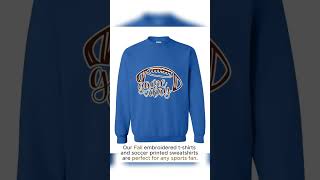 Embroidered Game Day Sweaters Sports Sweatshirts Fall Embroidered TShirts [upl. by Anikehs]