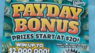 back to back wins 50 dollar in payday bonus Florida lottery scratch off [upl. by Elocyn246]