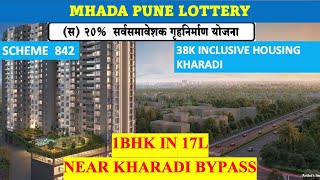 MHADA Pune Lottery 2024  38K Inclusive Housing Kharadi  Scheme 842 mhada mhadalottery [upl. by Amahcen]