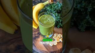 Banana Kale Avocado Almond Milk Smoothie for Gut Health [upl. by Sedberry]