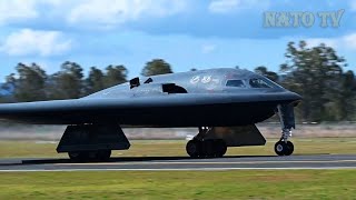 US B2 Bombers Conduct Task Force Missions from Australia [upl. by Ariaec]