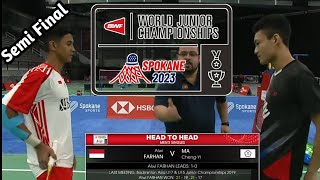 Kembali Tengil  Alwi Farhan Vs Ma ChengYi  Semi Final World Junior Championships 2023 [upl. by Krebs306]