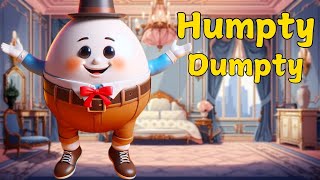 Humpty Dumpty Song Lyrics  Nursery Rhymes for Toddlers  Kindergarten  Preschool  Kids Songs [upl. by Nozicka]