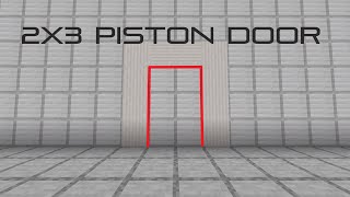 Minecraft Bedrock 2x3 Flush Piston Door  2 Minutes To Make [upl. by Durtschi86]