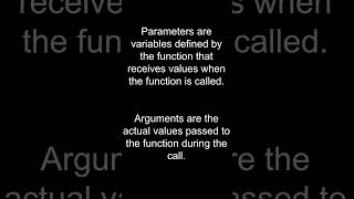 Argument vs Parameter in Python python shorts [upl. by Swigart]