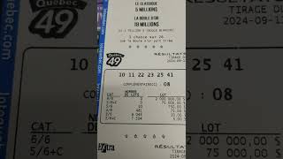 résultats loto 649 11092024 amp Québec 49 extra result BigWin lotoquebec groslot gratteux [upl. by Nenerb]