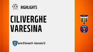 HIGHLIGHTS Serie D Girone B 2425  Day 13  Ciliverghe  Varesina [upl. by Scotti264]