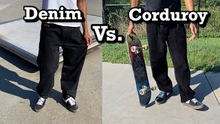 Denim vs Corduroy Empyre Skate Pants [upl. by Elga929]