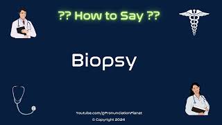 How to Pronounce Biopsy CORRECTLY in English  How to Say Biopsy  Pronunciation Planet [upl. by Lach351]