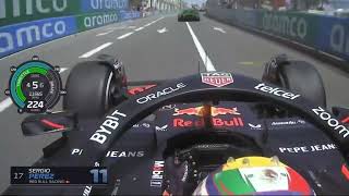 F1 Monaco GP  Sergio Perezs BIG Crash w Telemetry [upl. by Uriisa]