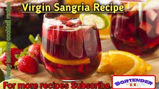 Sangria Recipe  Virgin Sangria Recipe [upl. by Cynthea]