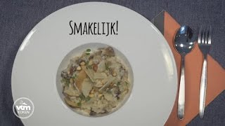 VTM Koken  Dagen Zonder Vlees risotto met boschampignons en salie [upl. by Mylan363]