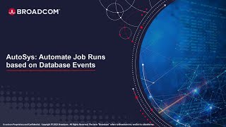 AutoSys Automate Job Runs based on Database Events [upl. by Tannen]