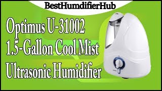 Optimus U31002 15Gallon Cool Mist Ultrasonic Humidifier Review [upl. by Blasien]