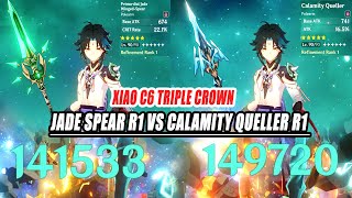 Xiao C6 Calamity Queller R1 vs Jade Spear R1 Damage Comparison  Which is Better on 24 [upl. by Ney341]