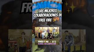 Las mejores colaboraciones de free Fire freefire garena videojuegos [upl. by Annahsad]