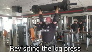 Log press  225lbs for sets and reps [upl. by Goda]