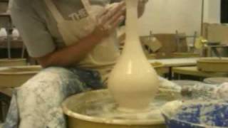 Throwing a genie bottle ceramics [upl. by Honoria]